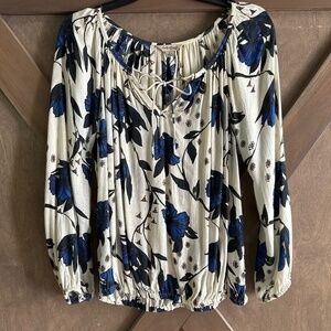 Lucky brand peasant blouse